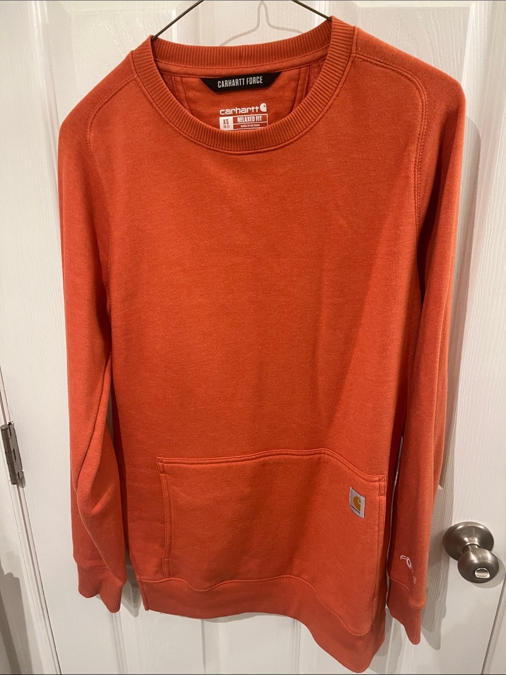 Carhartt women’s Orange Crewneck Sweatshirt